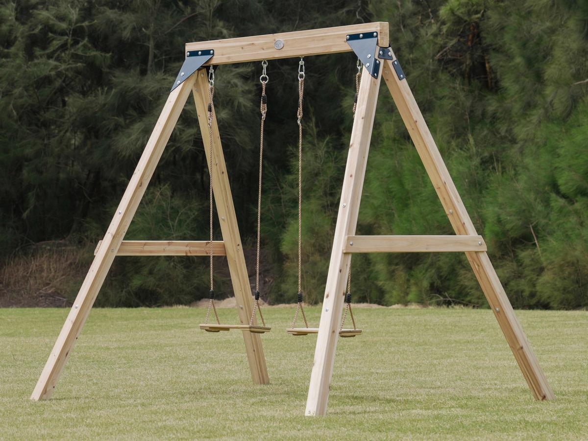 Schaukel A030.511.00 - Braun, KONVENTIONELL, Holz/Metall (224/208/186cm) - Ambia Garden