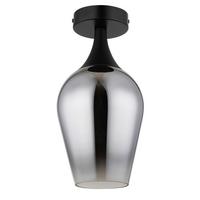 Deckenleuchte 15552d3 - Klar/Chromfarben, Design, Glas/Metall (15/30cm) - Globo