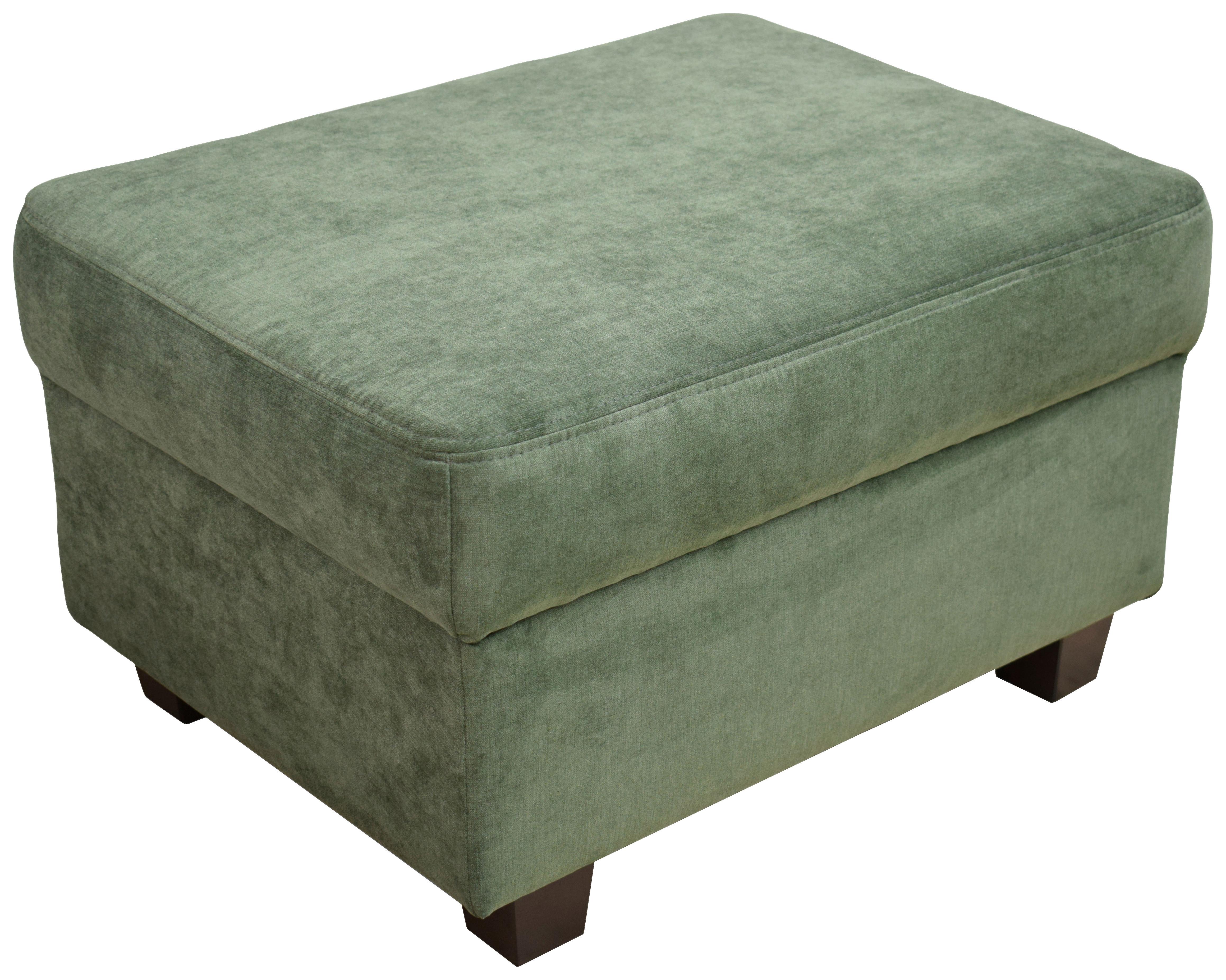 Polsterhocker Norma Grün Mikrofaser H: 41 Cm - Wengefarben/Grün, Design, Textil (67/41/52cm) - MID.YOU