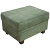 Polsterhocker Norma Grün Mikrofaser H: 41 Cm - Wengefarben/Grün, Design, Textil (67/41/52cm) - MID.YOU