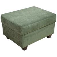 Polsterhocker Norma Grün Mikrofaser H: 41 Cm - Wengefarben/Grün, Design, Textil (67/41/52cm) - MID.YOU