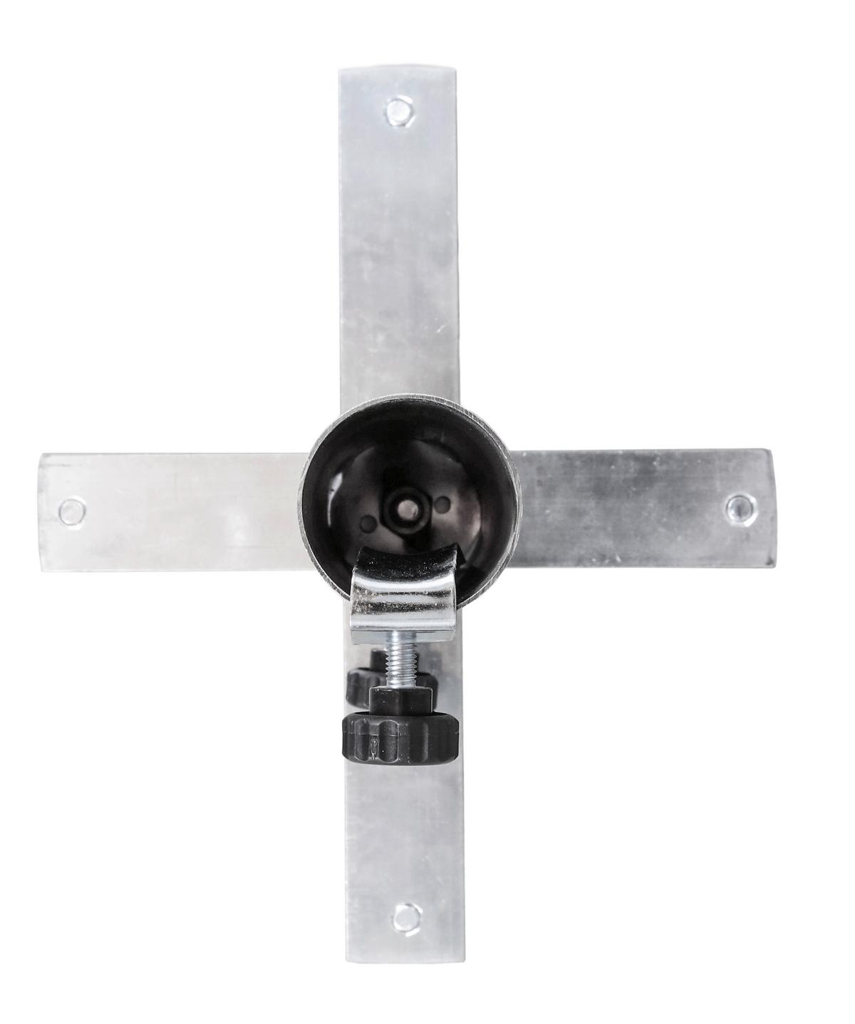 Bodenhülse Rasen-Vierzack - Silberfarben, Basics, Metall - Schneider