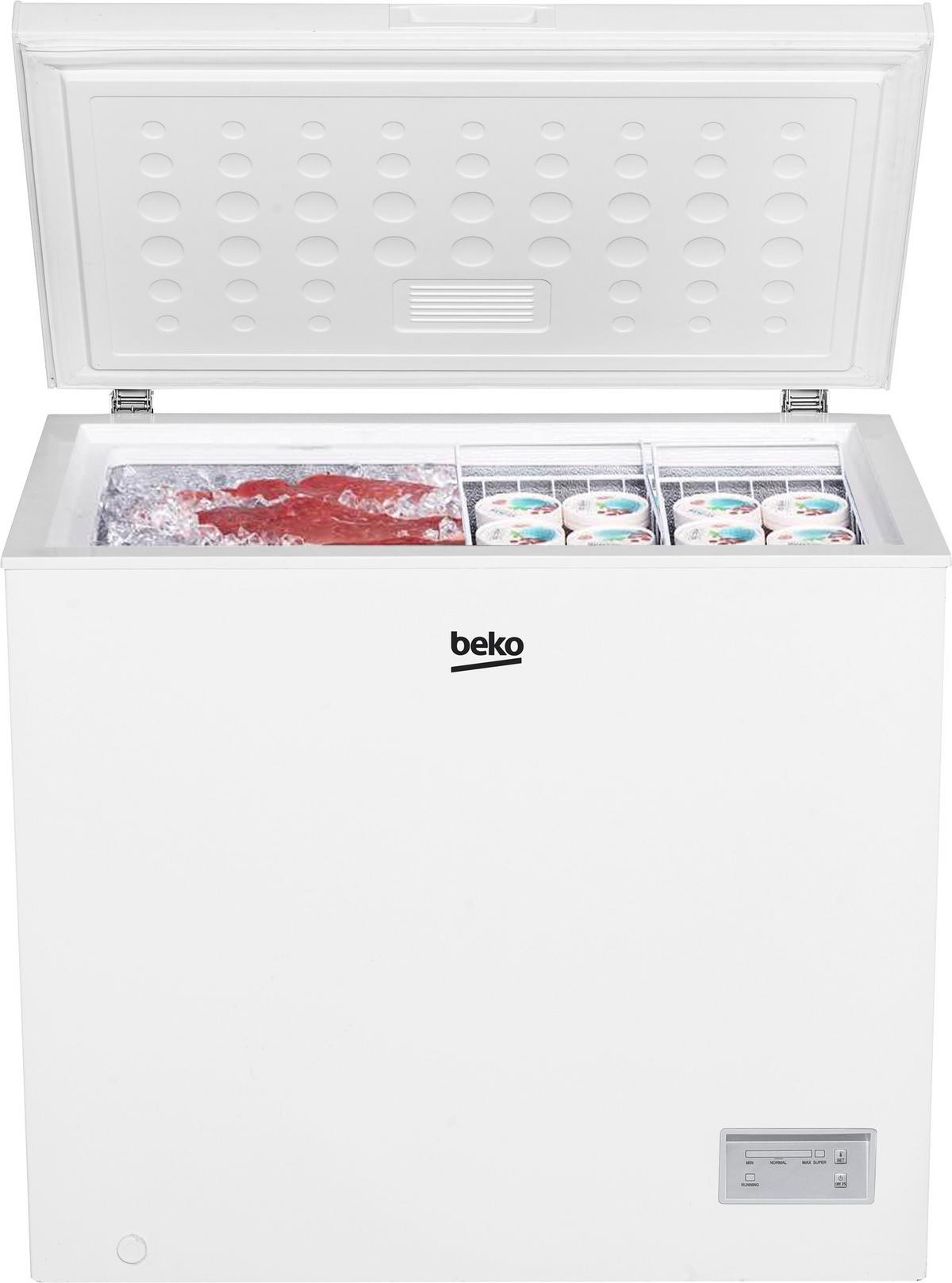 Gefriertruhe CF200EWN Nutzinhalt ca. 198 L, EEKL: E - Weiß, Basics (90,5/84,5/54,5cm) - Beko