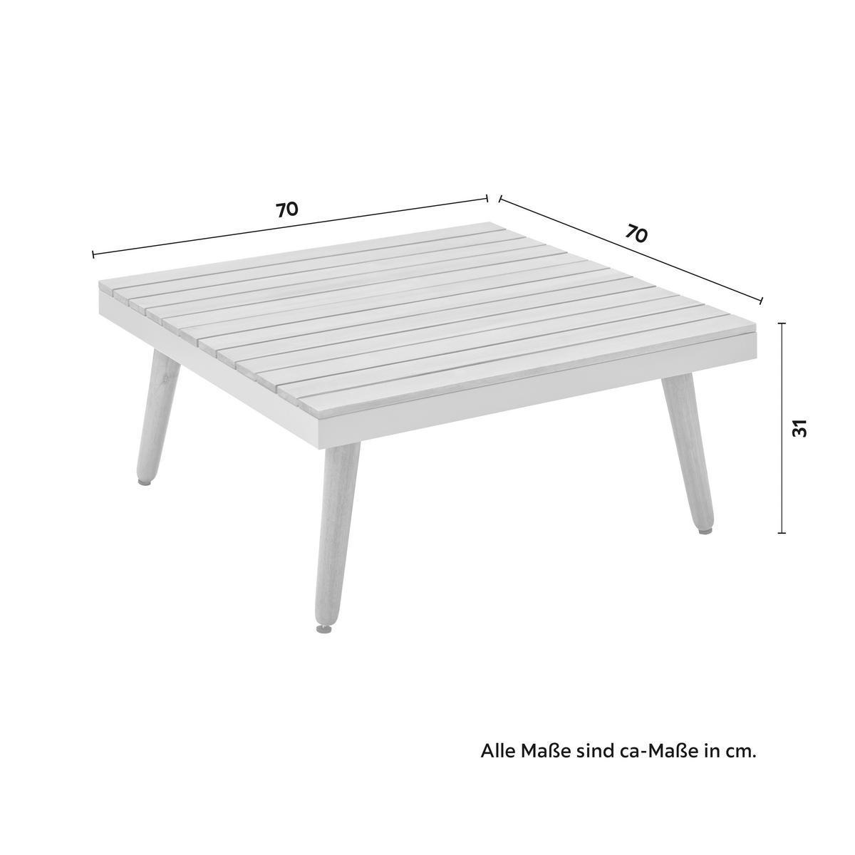 Zahradní sedací souprava LANCIANO - šedá/tmavě šedá, Moderní, kov/dřevo (257/68/74cm) - Bessagi Garden