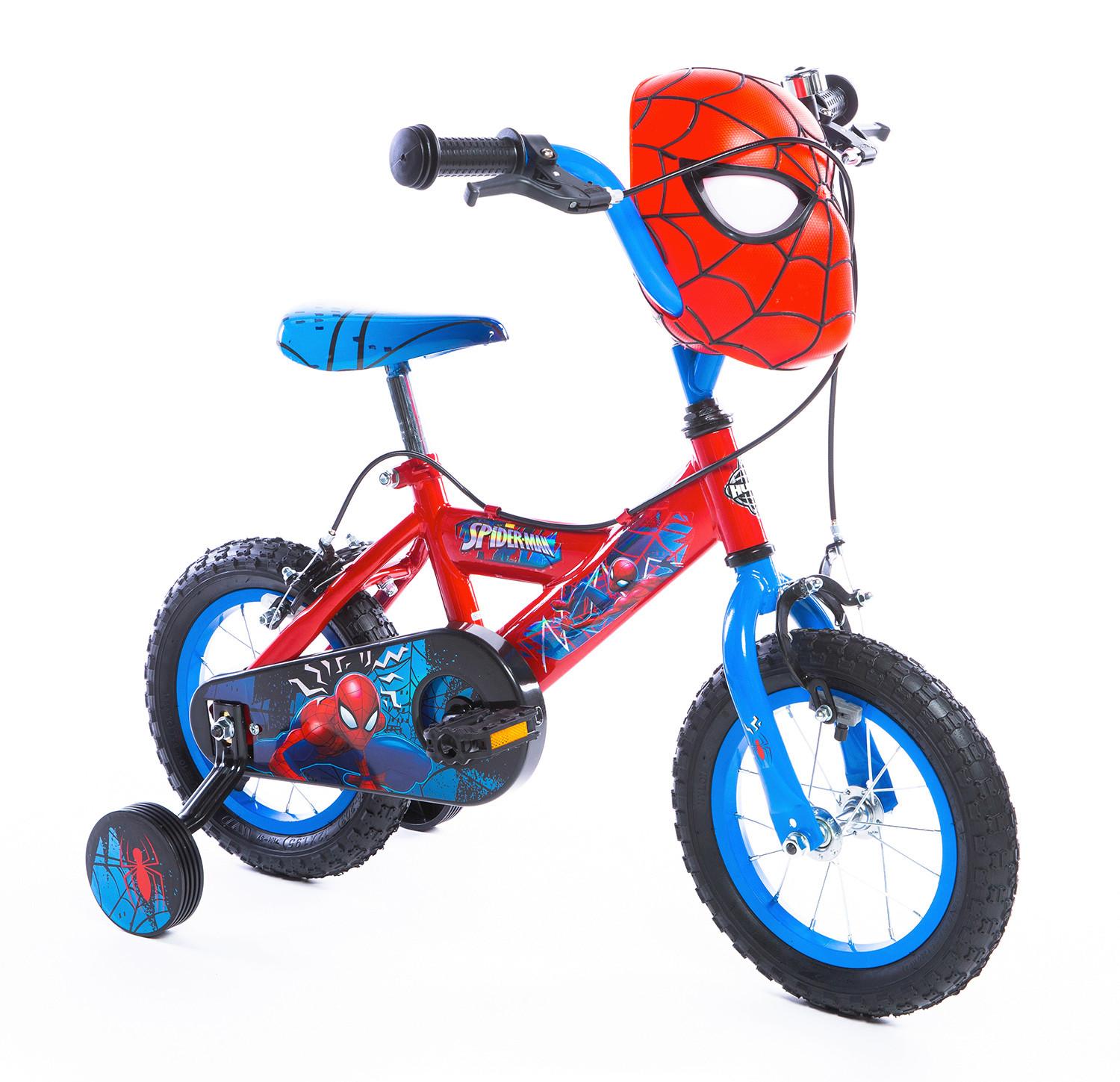 Kinderfahrrad Mit Stützrädern Huffy Spider-Man 12 - Blau, Basics, Metall (54/84,5/73,5cm)