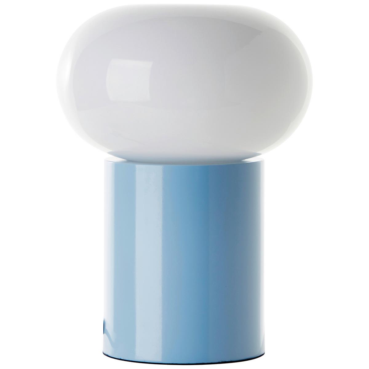 Tischleuchte 99003/03 Daeny - Blau/Weiß, Design, Glas/Metall (20/27cm) - Brilliant