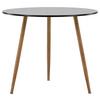 Esstisch Polar - Hellbraun/Schwarz, Design, Holzwerkstoff/Metall (90/90/75cm) - Livetastic