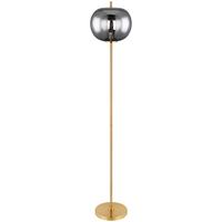 Stehlampe Blacky Messingfarben Mit Schalter - Messingfarben, Design, Glas/Metall (30/160cm) - Globo
