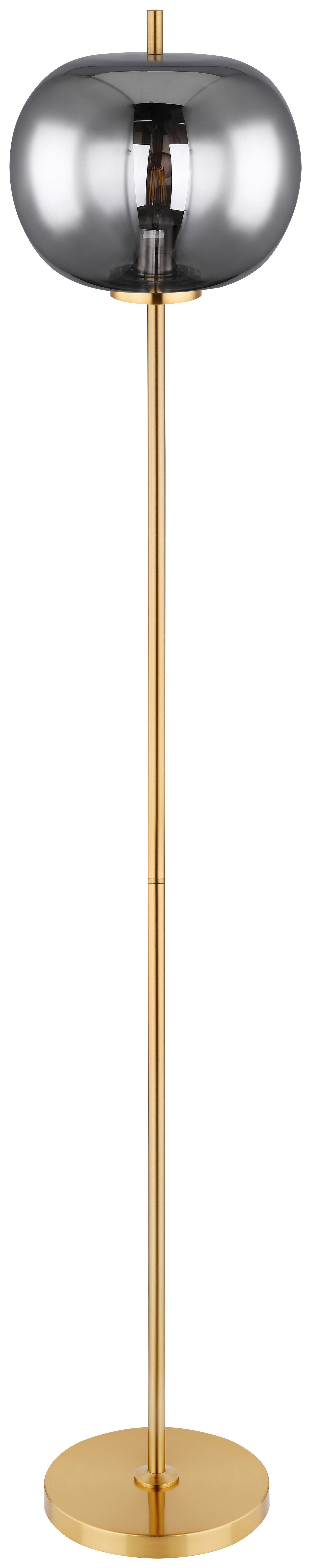 Stehlampe Blacky Messingfarben Mit Schalter