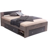 Bett Azurro 140 - Sonoma Eiche, MODERN, Holzwerkstoff (204/75/145cm)