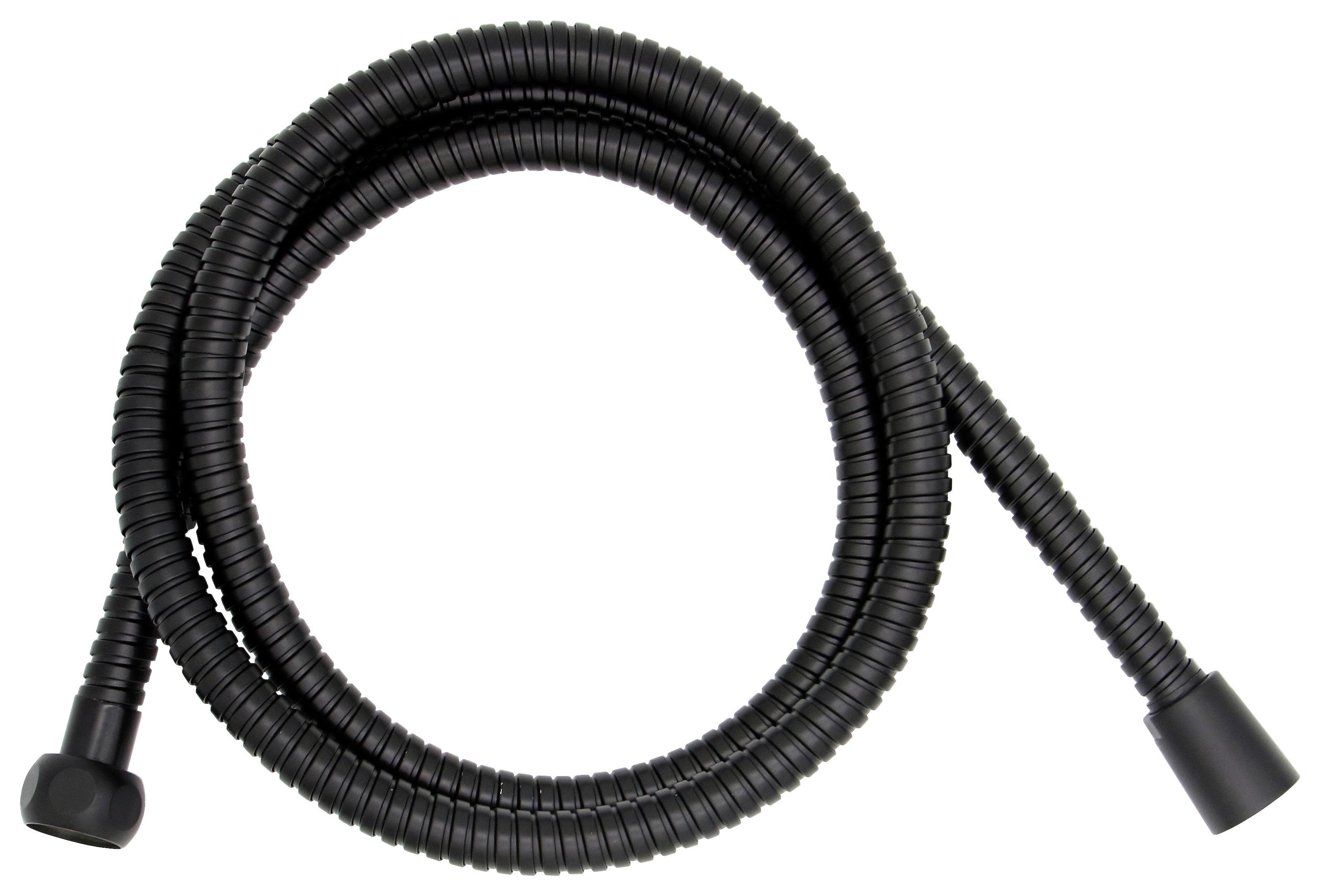 Sprchová Hadice Černá Soho D: 150 Cm - černá, Basics, plast - Sanotechnik