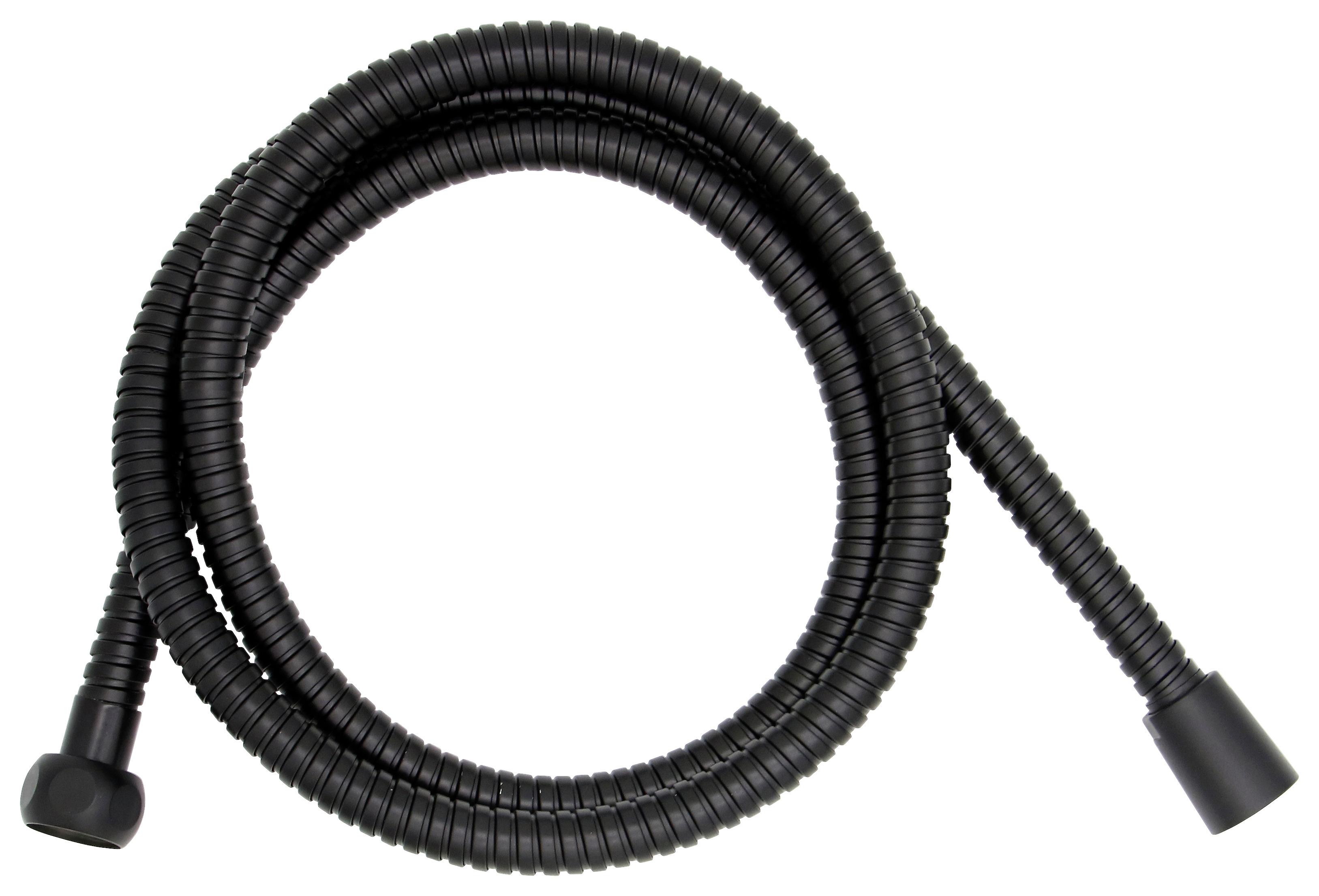 SPRCHOVÁ HADICA SOHO SCHWARZ 150CM - čierna, Basics, plast - Sanotechnik