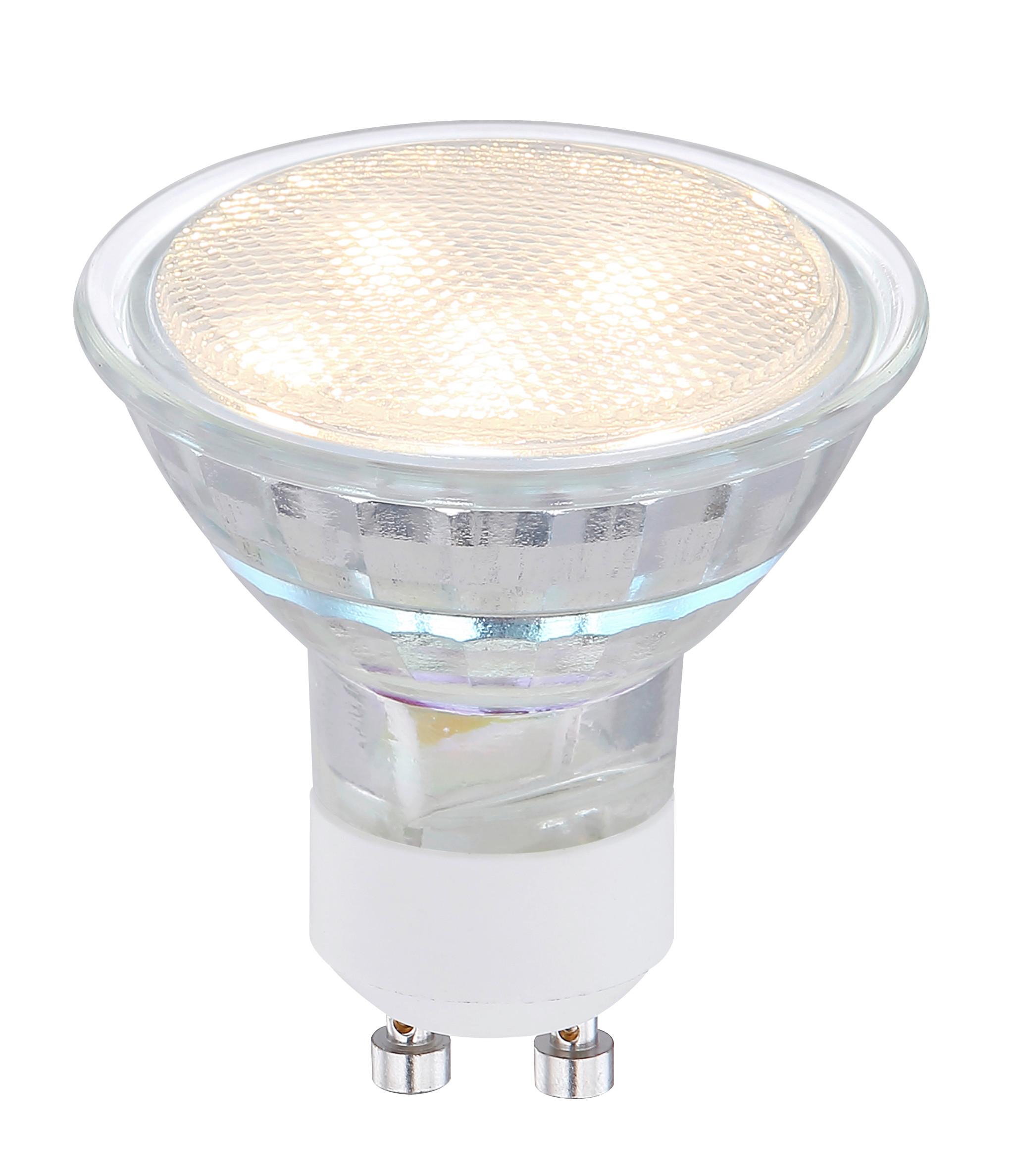LED žárovka GU10, 3W, 230V - čiré, sklo (5/5,4cm)