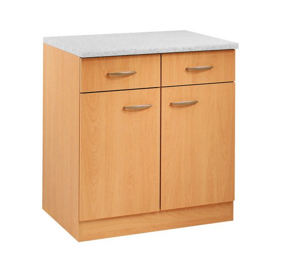 Küchenunterschrank in Buche Dekor