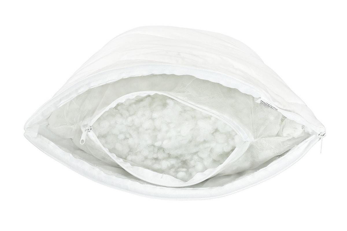 POLŠTÁŘ POD HLAVU EUFORIA COTTON DUO+ 70X90 - bílá, Moderní, textil (90/70/15cm)