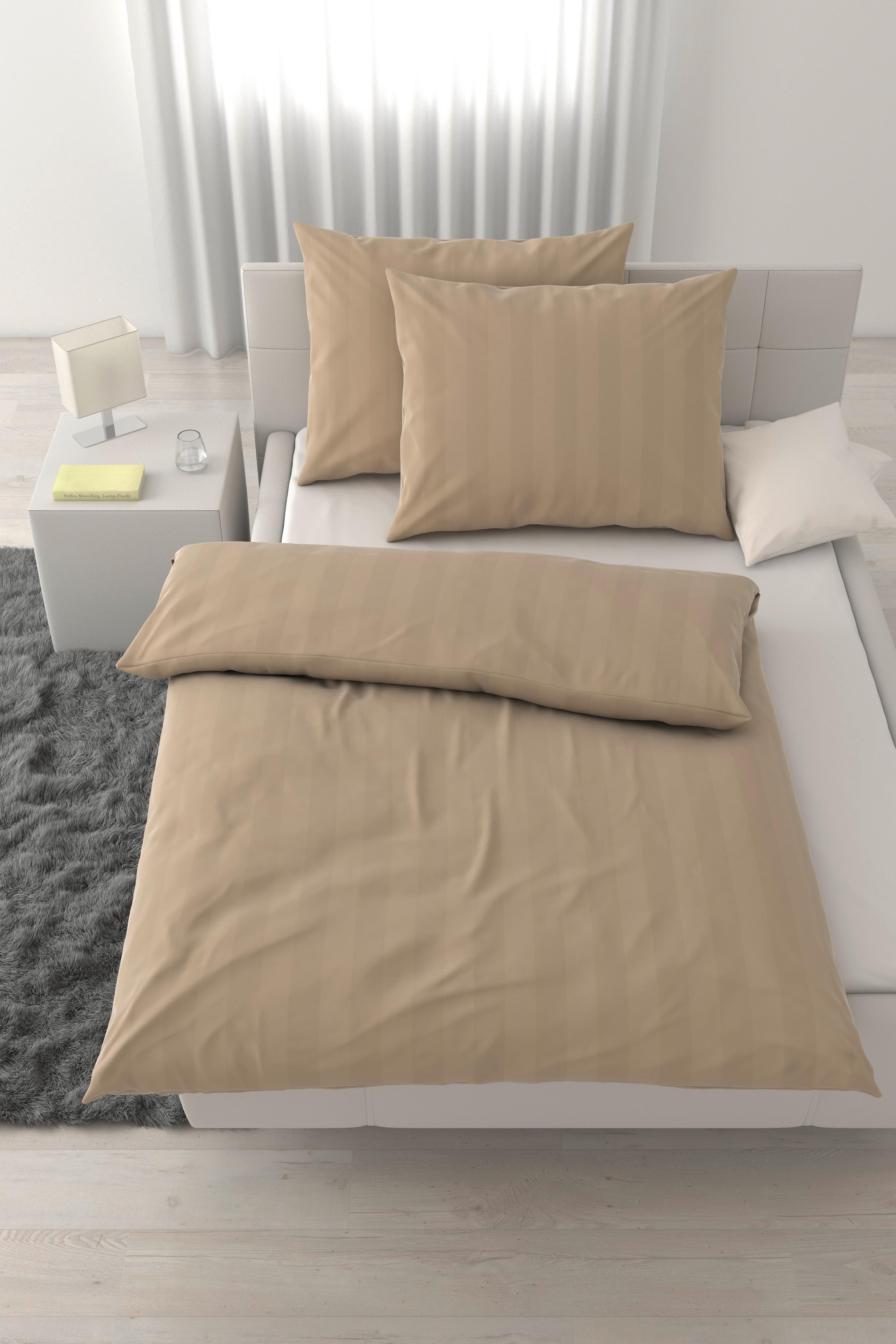 POVLEČENÍ XENIA STREIF XXL - béžová, Moderní, textil (200/220cm) - Premium Living
