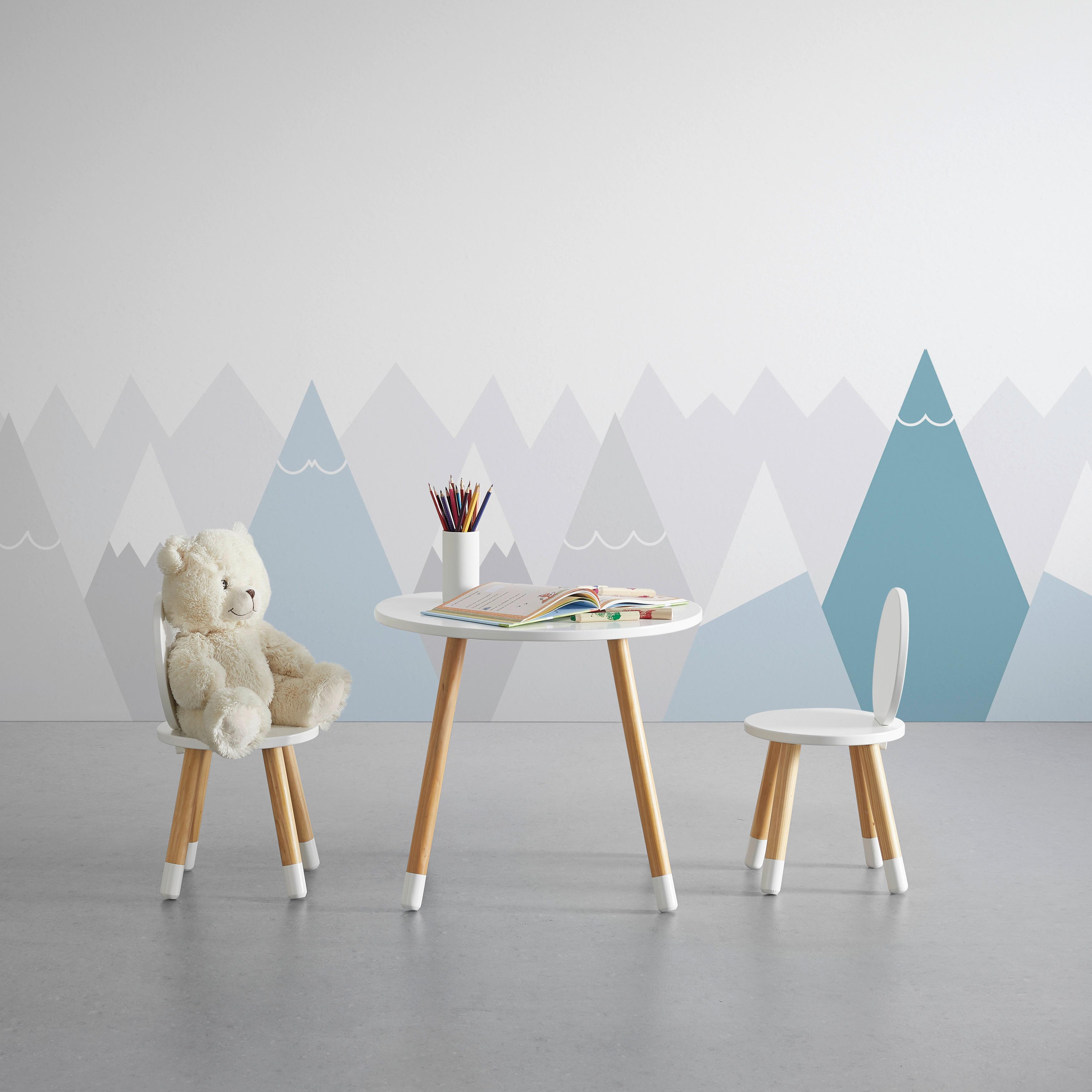 Dětský Stůl Leni - bílá/barvy pinie, Moderní, dřevo (55,9/49,5cm) - Modern Living