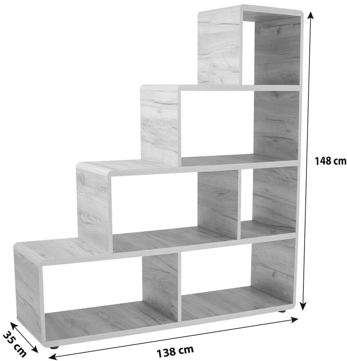 Térelválasztó Fontana - Artisan tölgy, Modern (138,5/148/35cm)