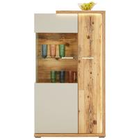 Vitrine Ambiente B: 73,5 cm mit Led Alpine Lodge Dekor - MODERN, Glas/Holzwerkstoff (73,5/131,6/43,6cm)