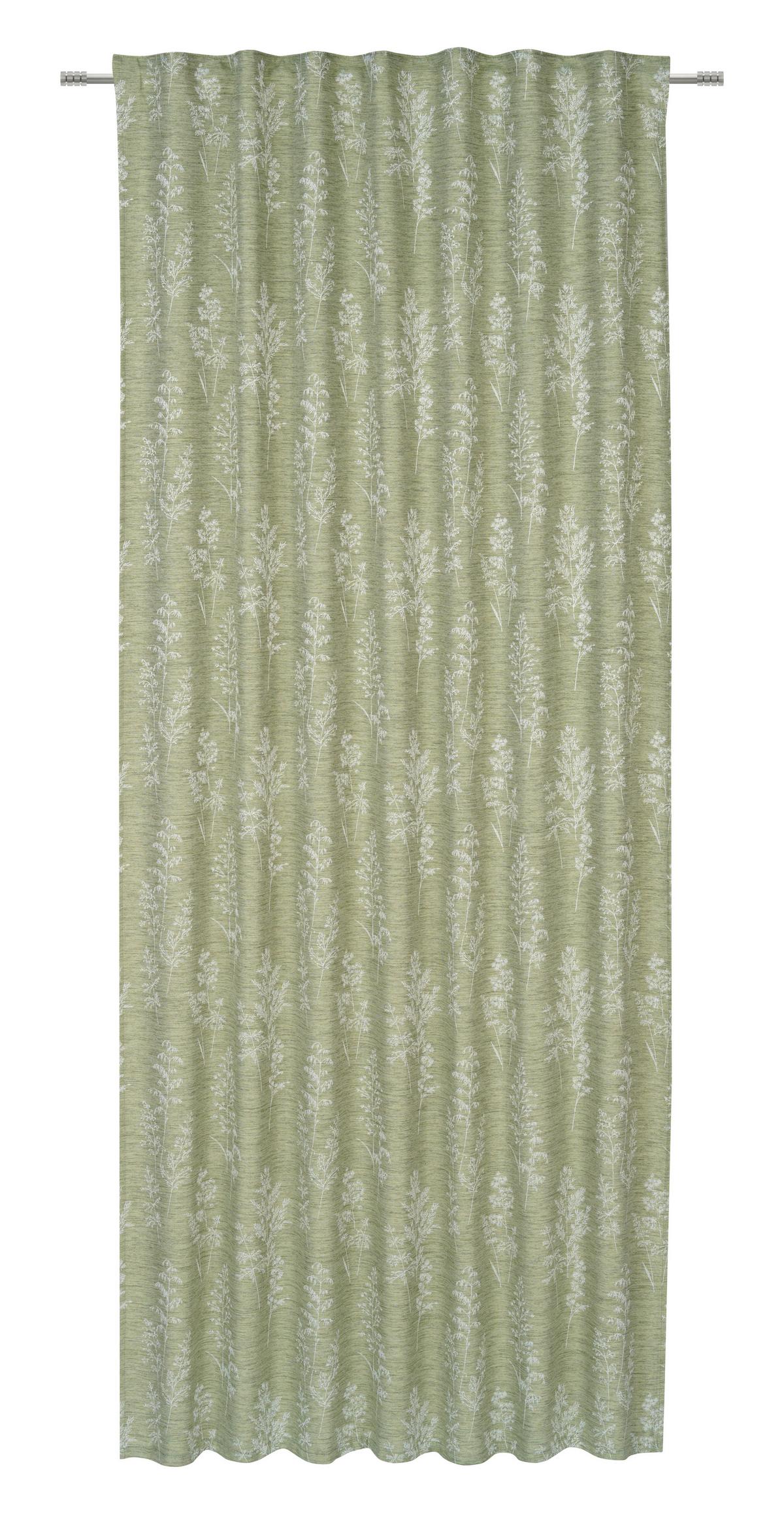 Fertigvorhang Frieda - Grün, ROMANTIK / LANDHAUS, Textil (140/245cm) - James Wood