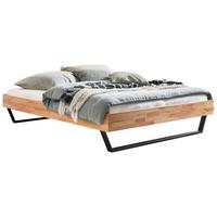 Bett Ostino Anthrazit/Kernbuche 160x200 cm - Anthrazit/Kernbuche, KONVENTIONELL, Holz (160/200cm) - Hasena