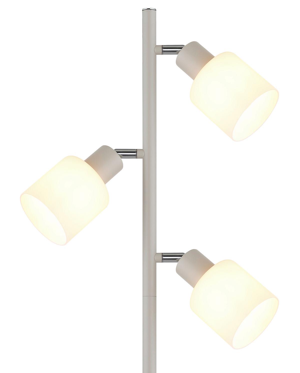 Állólámpa 54114-3s Nanda - barna/fekete, Design, üveg/fa (33/180cm) - Globo