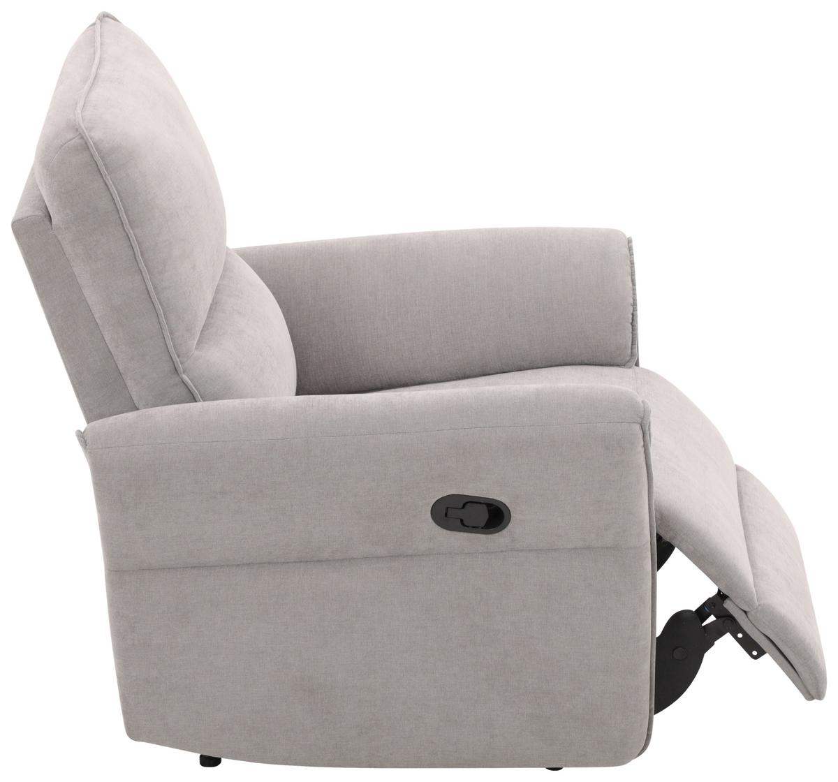 Relax Fotel Redon - szürke, Basics, textil/fa (85/103/92cm) - Livetastic