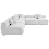 Ecksofa Bloom Weiß - Weiß, Trend, Textil (315/300cm) - Livetastic