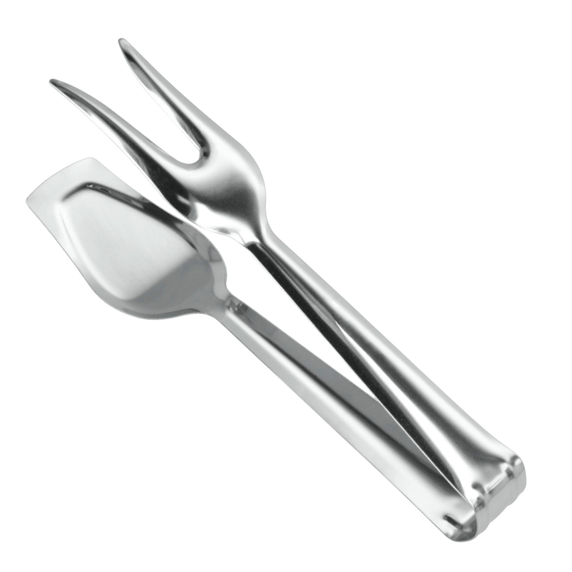 Servierzange Merten Chrom BxHxT: 6,8x25,4x2,8 cm - Edelstahlfarben, Basics, Metall (6,8/25,4/2,8cm) - Metaltex