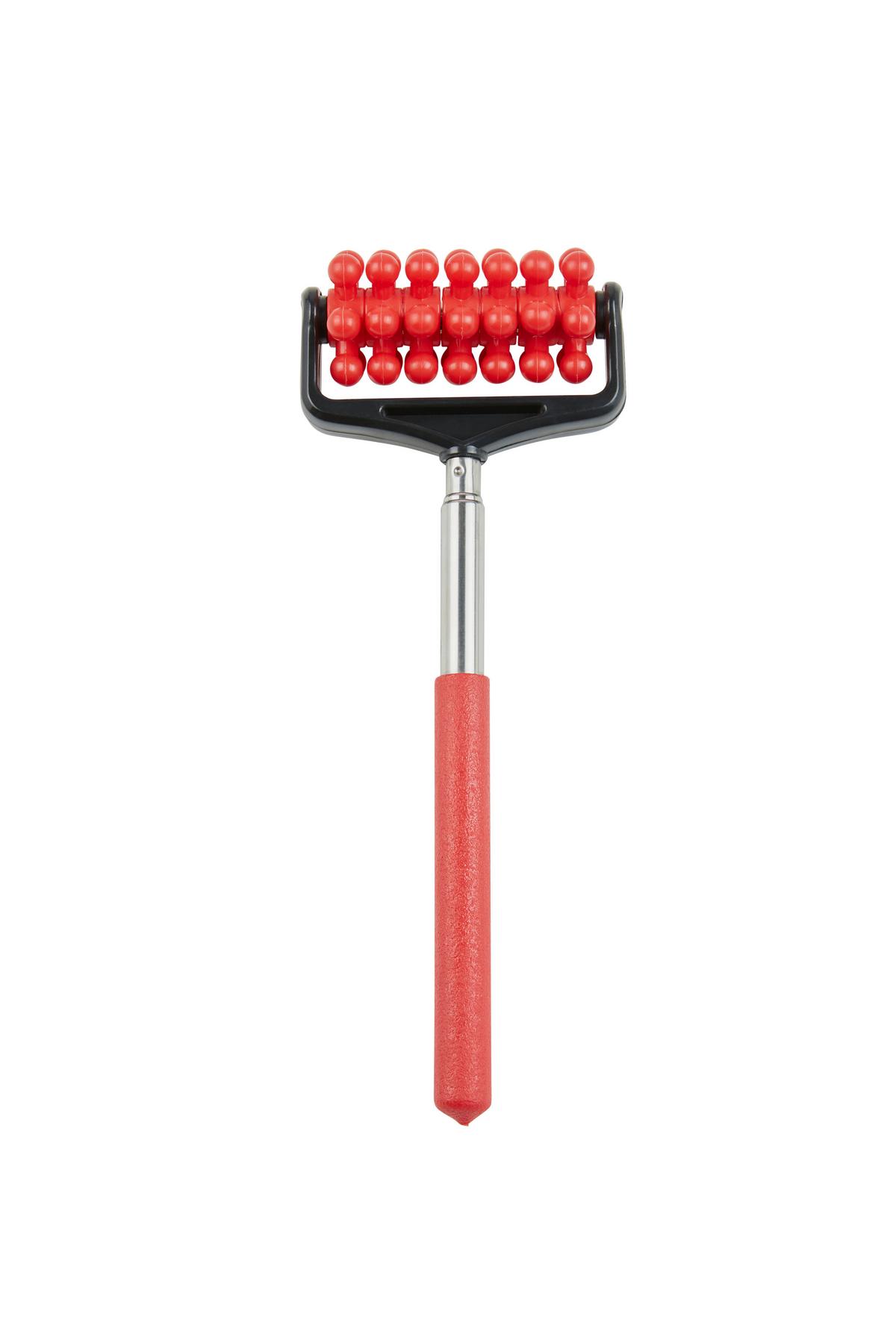 Handmassagegerät Rolando Manuell mit Ergonomischer Form - Blau/Rot, Basics, Kunststoff/Metall (7/20-44cm) - Homezone