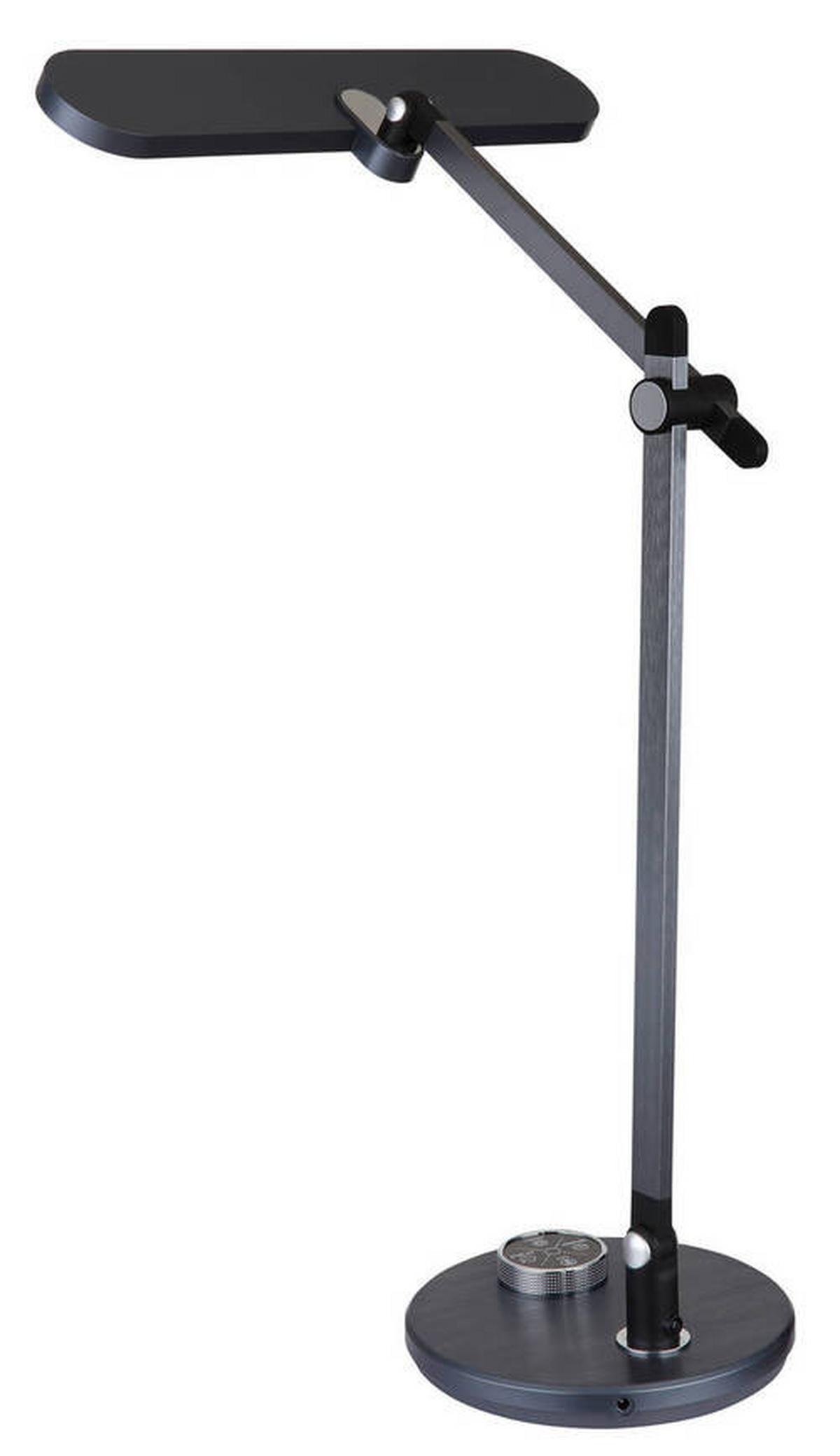 LED-Schreibtischleuchte 58443 - Dunkelgrau/Opal, Design, Kunststoff/Metall (57,5/37/53cm) - Globo