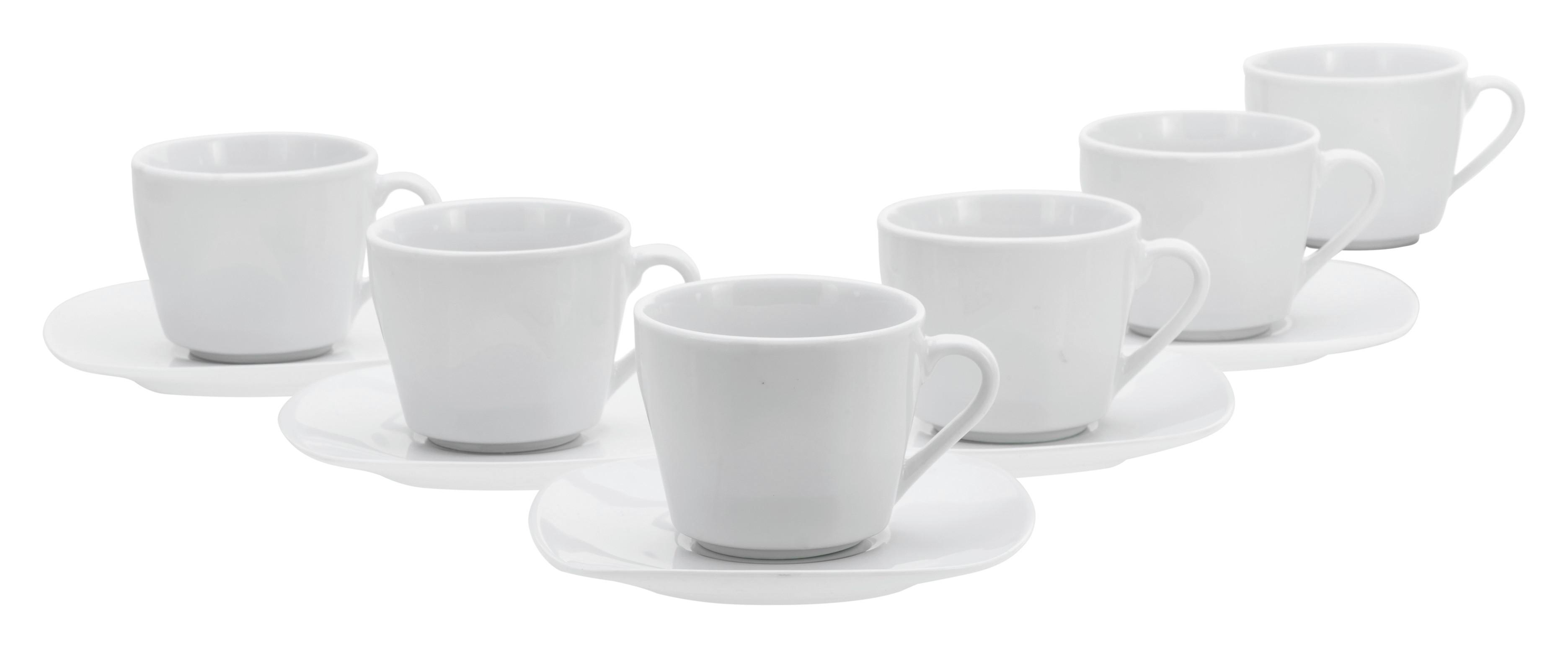 Kávová souprava 12- dílna - bílá, Basics, keramika (20/20/27,5cm) - Creatable