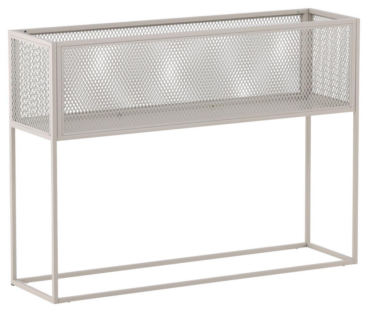 Bücherwand Netz - Beige, Design, Metall (110/80/30cm) - Livetastic