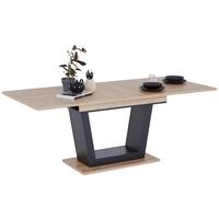 Ausziehtisch Carlos, Dekor Artisan Eiche, B: 160-200 Cm - KONVENTIONELL, Holzwerkstoff (160/77,3/90cm)