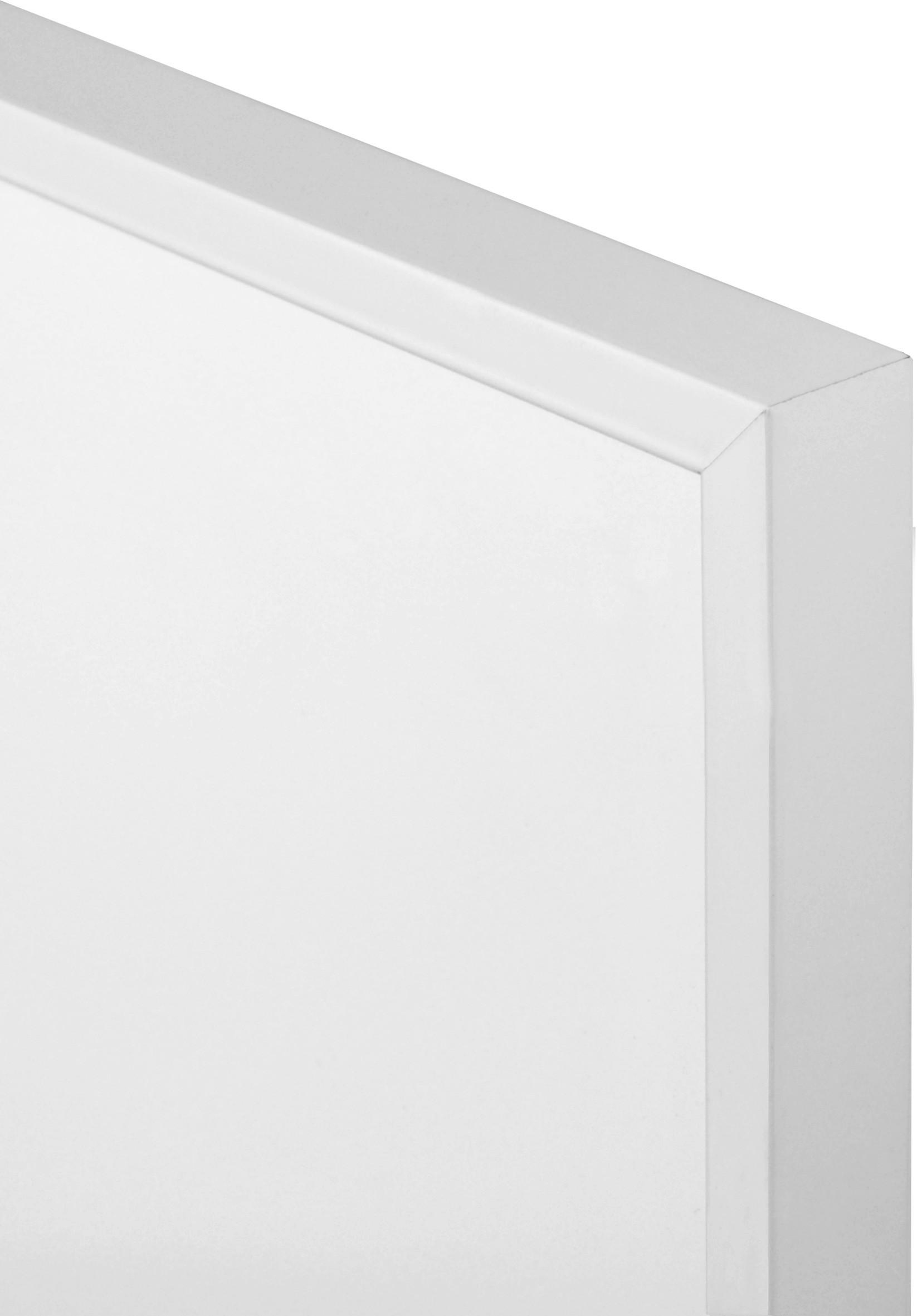 Infrarot Heizung 350 W Frame S Weiß 59,5x59,5 Cm - Weiß, Basics, Kunststoff/Metall (59,5/59,5/2,8cm)