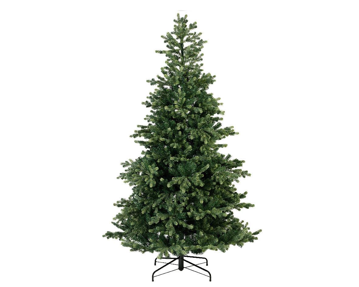 Vianočný stromček Výška 210cm, :Ø 126 cm - zelená, Konventionell, kov/plast (126/210cm) - Mömax