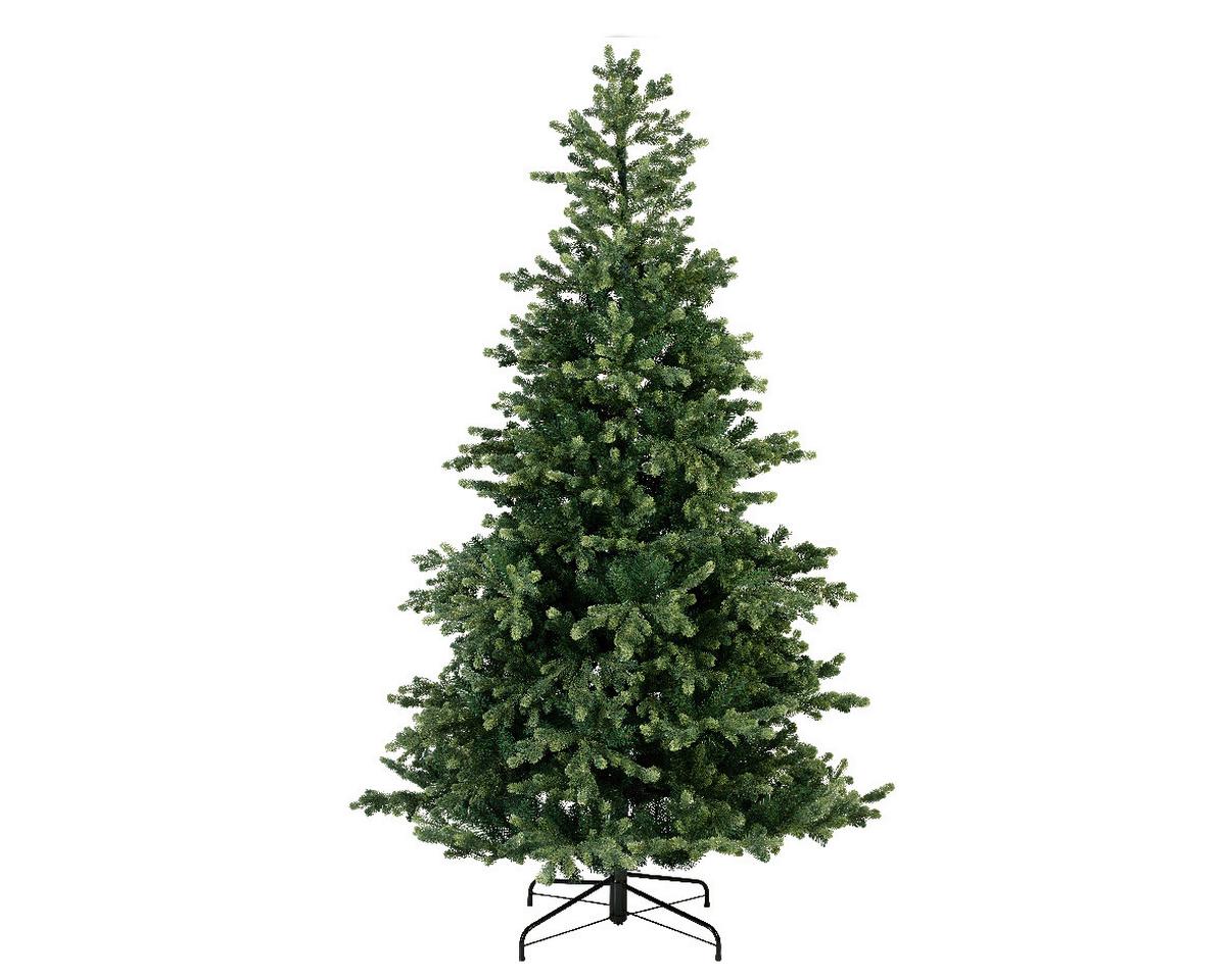 Vianočný stromček Výška 210cm, :Ø  126 cm - zelená, Konventionell, kov/plast (126/210cm) - Mömax
