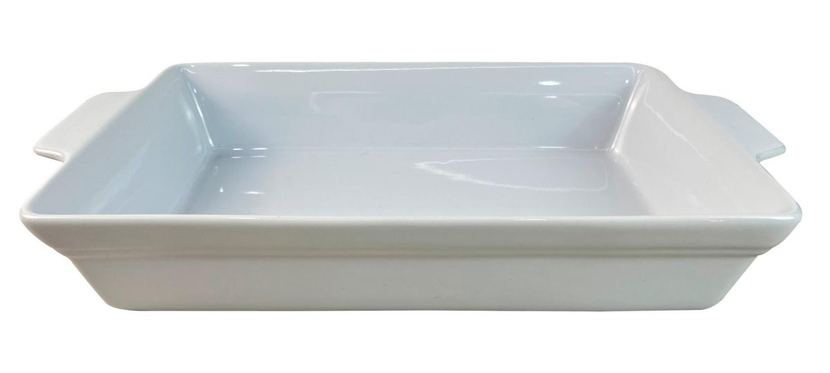 Auflaufform Josie - Weiß, KONVENTIONELL, Keramik (33/19/5,3cm) - James Wood