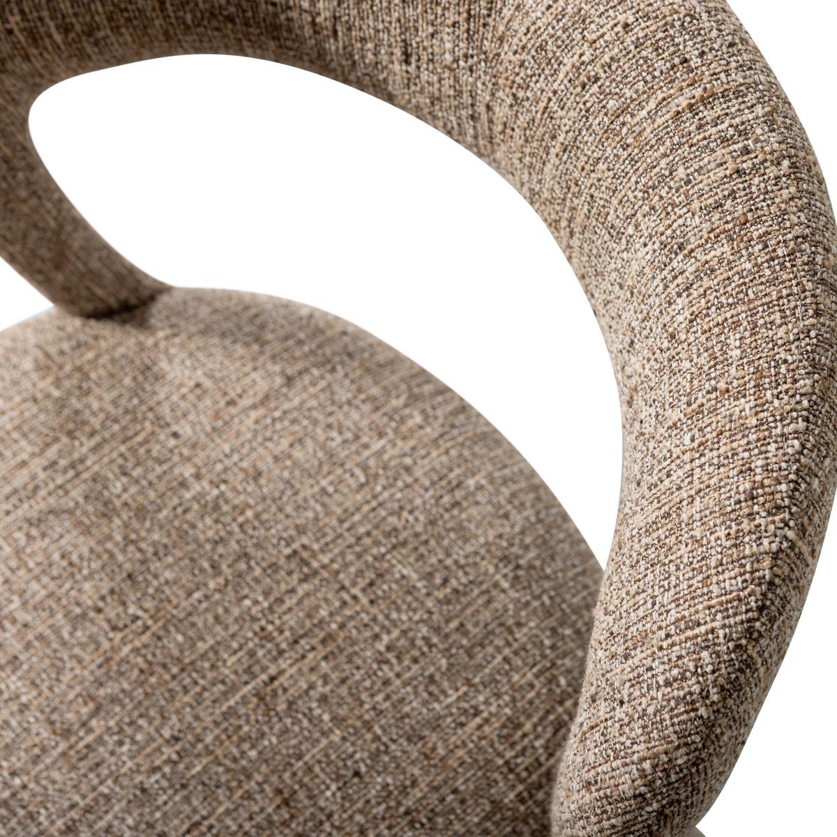 Stuhl-Set Noble Braun/Sandfarben B: 51cm - Sandfarben/Braun, MODERN, Textil (51/76/56cm) - Livetastic