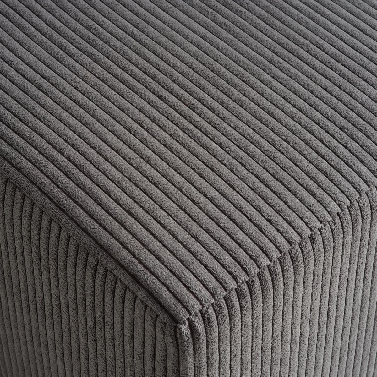 Taburetka BALI, tmavosivá - čierna/tmavosivá, Modern, textil (45/42/45cm) - Mömax