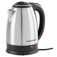 Wasserkocher Daniela Schwarz Edelstahl 1,8 L 1500w - Edelstahlfarben/Schwarz, Basics, Kunststoff/Metall (1,8l)