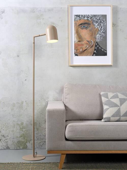 Stehlampe Marseille Sandfarben drehbar - Sandfarben/Schwarz, Design, Metall (17/141/17cm) - It's about Romi