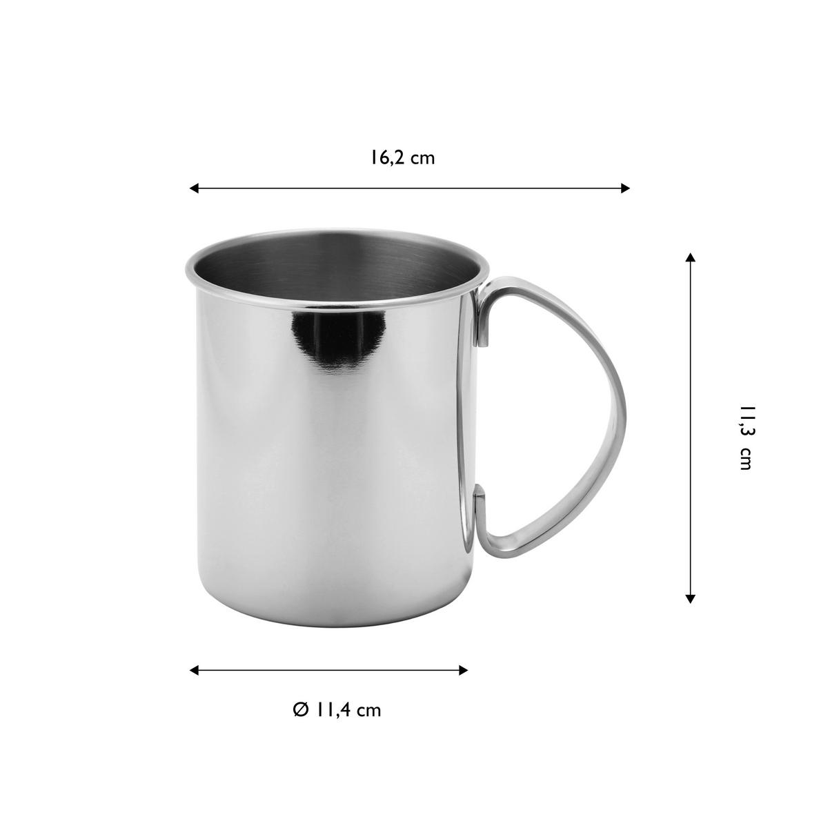 Becherset Ew-Mm-1001 - Silberfarben, Basics, Metall (16,2/11,4/11,3cm) - Echtwerk