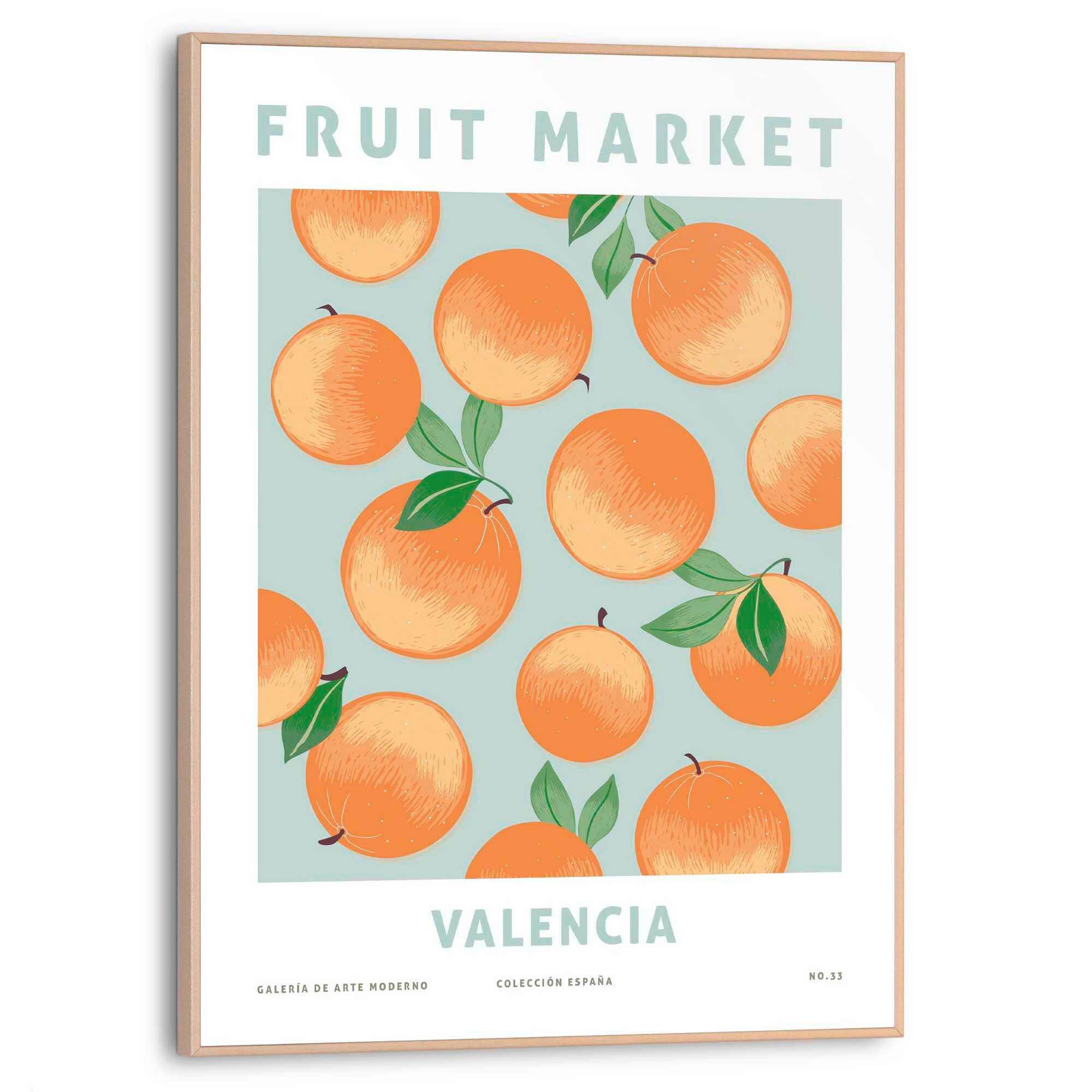 BILD Valencia Oranges 30x40 cm - Orange, Trend, Holzwerkstoff (30/40cm) - Reinders!