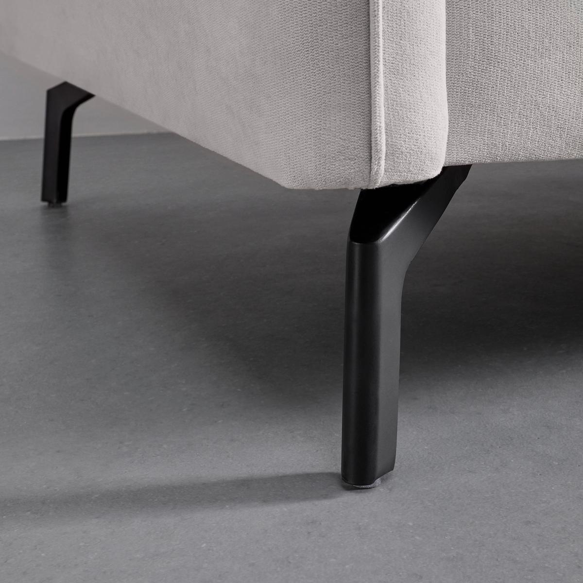 Sedací souprava LANI béžová - černá/světle šedá, Moderní, kov/dřevo (296/86/89-170cm) - Bessagi Home