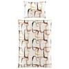 Bettwäsche 140x200 Cm Jule Satin, Braun - Braun, MODERN, Textil - Luca Bessoni