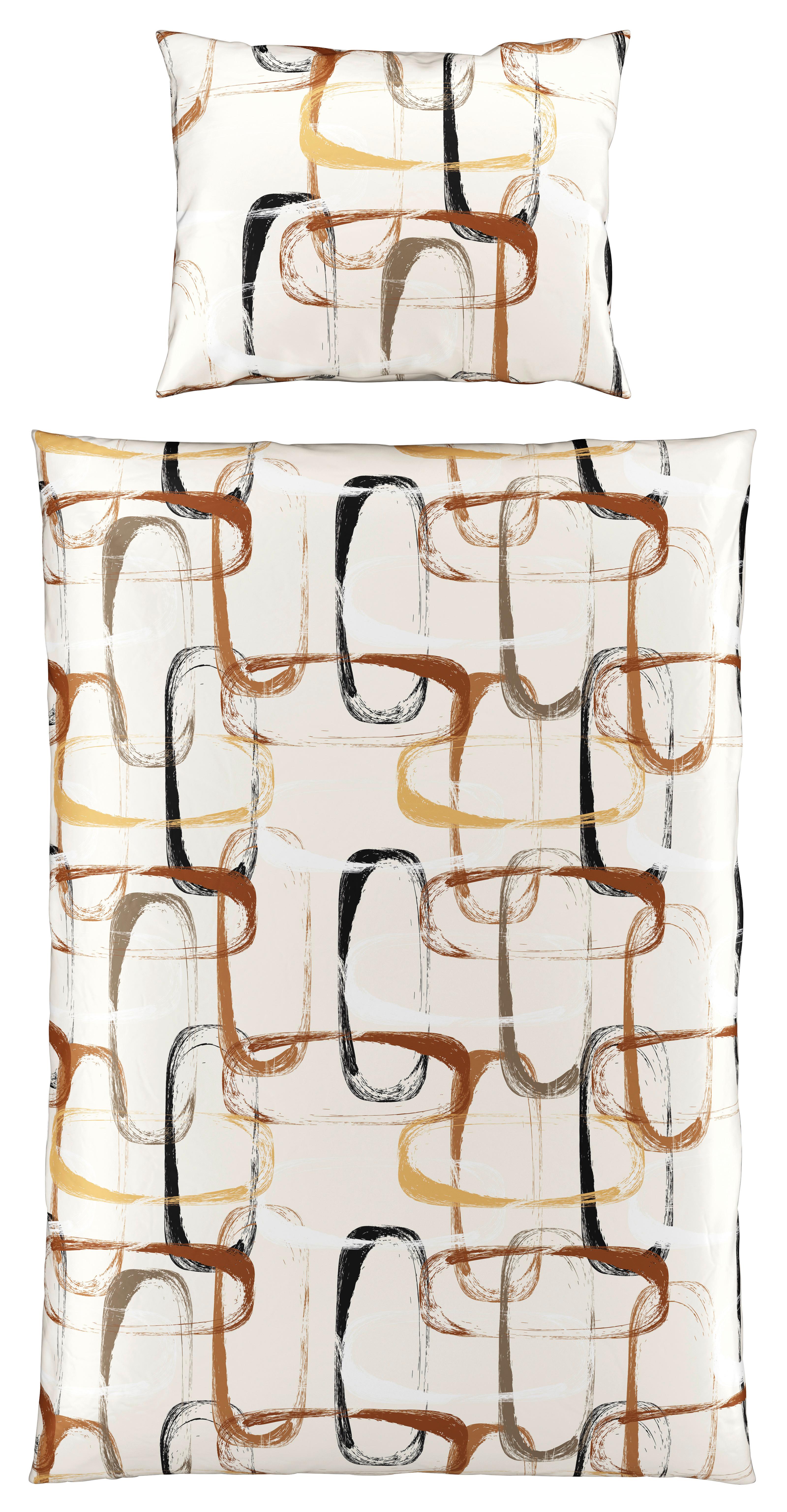 Bettwäsche 140x200 Cm Jule Satin, Braun