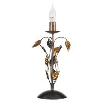 Tischleuchte Collana Bronzefarben L: 20 cm - Bronzefarben/Cappuccino, KONVENTIONELL, Kunststoff/Metall (20/20/40cm)