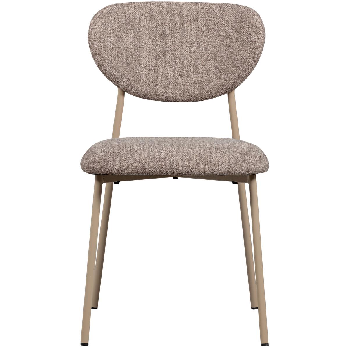 Stuhl-Set Valor Sandfarben B: 46cm - Sandfarben, MODERN, Textil/Metall (46/77/56cm) - Livetastic