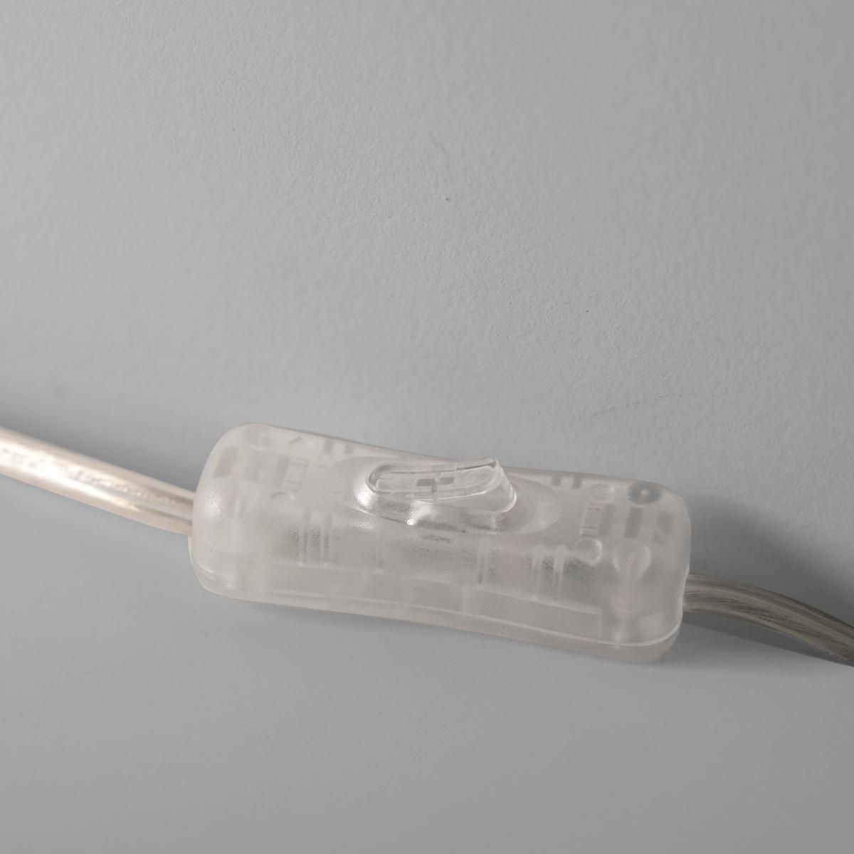 Tischleuchte, E14 14006-27 - Weiß, Basics, Glas/Kunststoff (8,5/8,5/34cm)